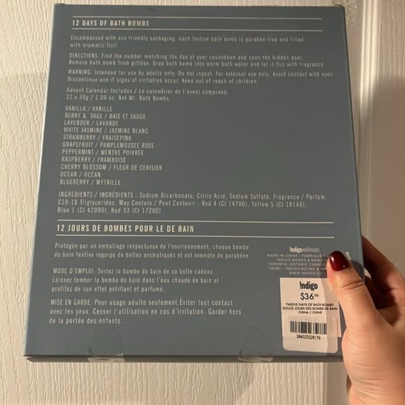 Auria 12 days of Bath Bombs Brand new Set Best gift 12 packs from Indigo - Picture 3 of 5